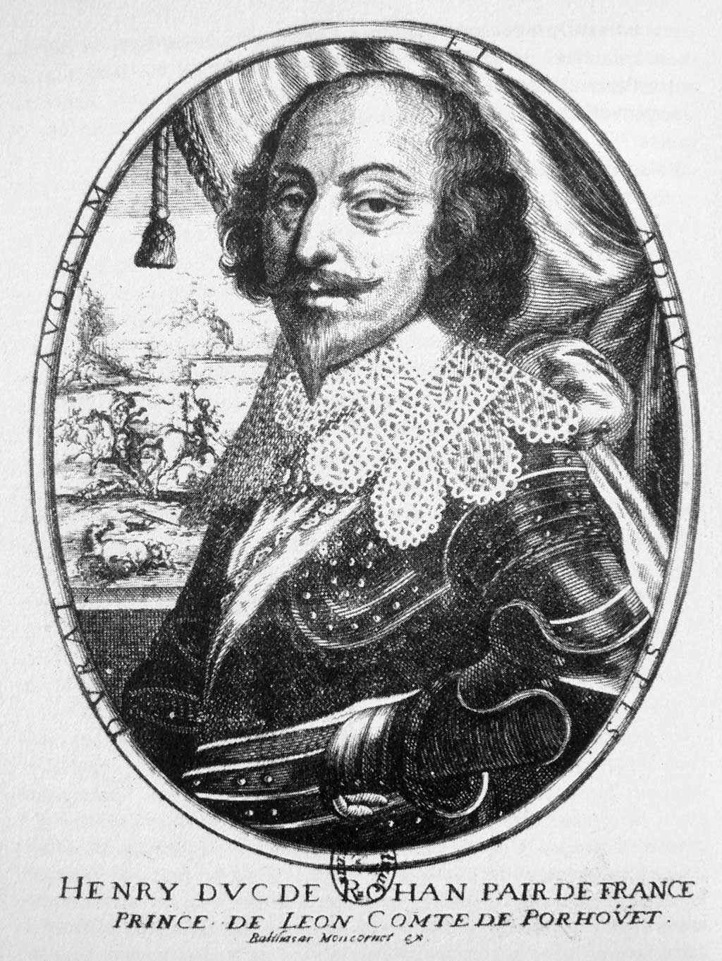 Il condottiero Enrico II di Rohan (1579-1638), che condusse le truppe grigionesi sul passo di Cassana, nel 1635.